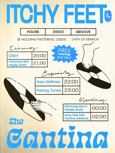 Itchy Feet presents: The Cantina - EDM event at Holding Patterns in Leeds