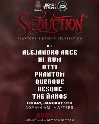 Seduction (Latin House Music Party) at Aura 57 NYC