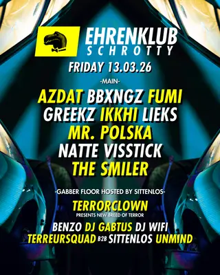 EhrenKlub im Schrotty #11 mit AZDAT, FUMI, IKKHI, MR. POLSKA, NATTE VISSTICK, THE SMILER uvm at Schrotty EhrenKlub im Schrotty #11 mit AZDAT, FUMI, IKKHI, MR. POLSKA, NATTE VISSTICK, THE SMILER uvm at Schrotty