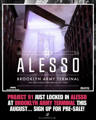 Alesso Project 91 New York 2026 at Brooklyn Army Terminal Alesso Project 91 New York 2026 at Brooklyn Army Terminal