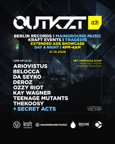 OUTKZT ADE 2026 - EDM event at Veronica Schip in Amsterdam