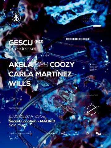 Bohrium Madrid w. Gescu at Sala Muv Bohrium Madrid w. Gescu at Sala Muv