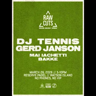 RAW CUTS MMW: DJ Tennis + Gerd Janson Detroit 2026 | Tickets & Lineup - EDM news article RAW CUTS MMW: DJ Tennis + Gerd Janson Detroit 2026 | Tickets & Lineup - EDM news article