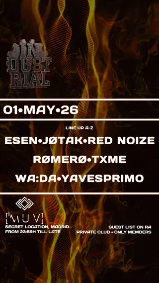 Industrial Mad // FREE TILL 01AM at Sala Muv