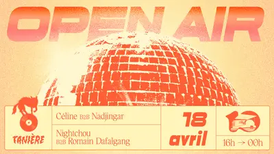 Tanière: Nightchou, Céline, Nadjingar, Romain Dafalgang - EDM event at Canal Barboteur in Paris