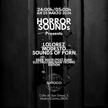 Horror Sounds at Sala Siroco Horror Sounds at Sala Siroco