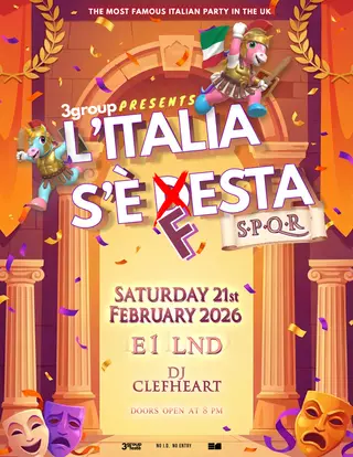 L'Italia S'è Festa - SPQR at Onyx (E1) L'Italia S'è Festa - SPQR at Onyx (E1)