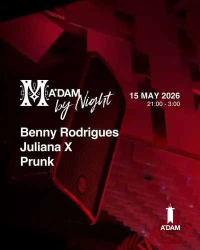 Madam by Night: A'DAM 10 Years - EDM event at Madam in Amsterdam