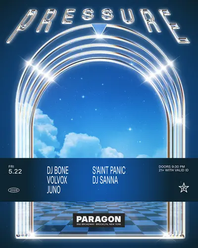 Pressure: DJ Bone, Volvox, Juno + S'aint Panic, DJ Sanna - EDM event at Paragon in New York