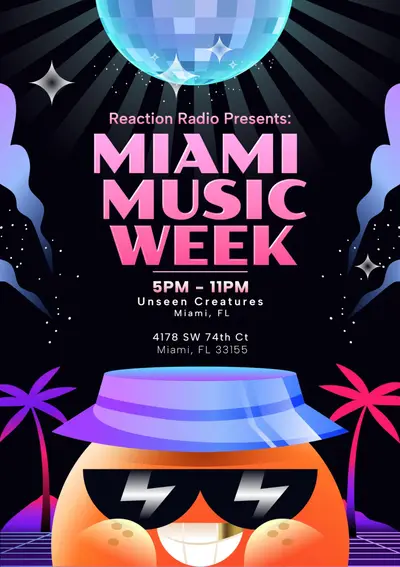 Reaction Radio presents: Miami Music Week - EDM event at Unseen Creatures Brewing & Blending in Miami