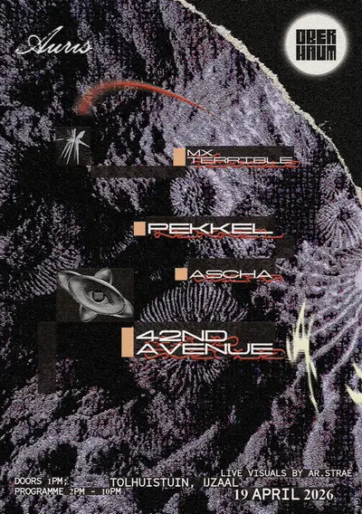 OBERHAUM x Auris Listening Session #2 OBERHAUM x Auris Listening Session #2 - EDM event at Paradiso Noord / Tolhuistuin in Amsterdam