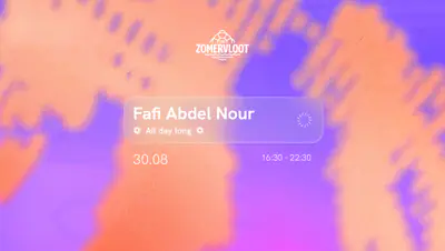 De Zomervloot - Fafi Abdel Nour All Day Long - EDM event at Ijburg in Amsterdam