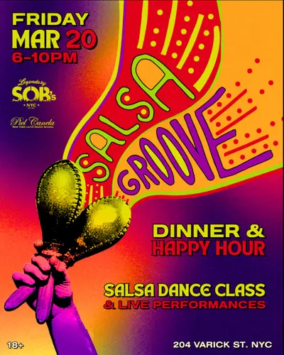 Salsa Groove Dance Class & Happy Hour - EDM event at SOBs in New York City