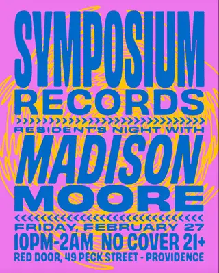 Symposium Records Resident's Night with MADISON MOORE at Red Door