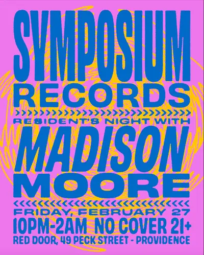 Symposium Records Resident's Night with MADISON MOORE - EDM event at Red Door in Tokyo