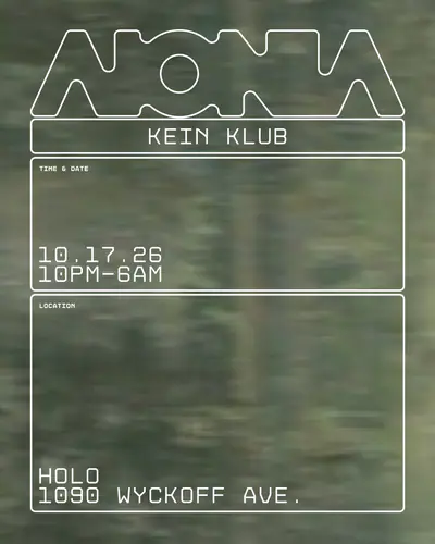 KEIN KLUB - EDM event at H0L0 in New York City