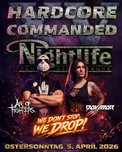 Hardcore Commanded XV - Art Of Fighters, Day-Mar - EDM event at TBA - Club Nightlife Aachen in Cologne