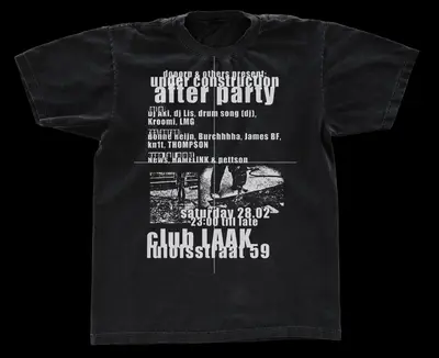 Under Construction After Party - EDM event at Laak in The Hague