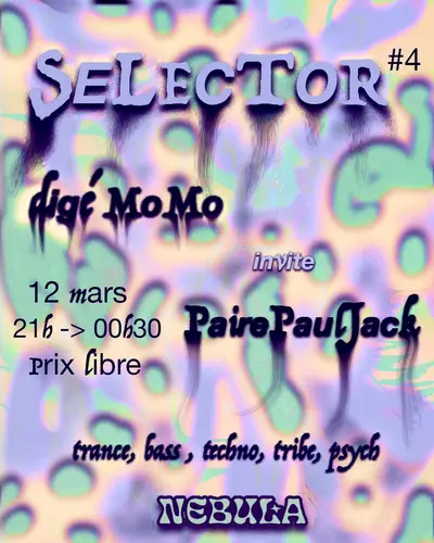 Selector #4 Digé m0m0 & Paire Paul Jack - EDM event at Rennes in Cape Town