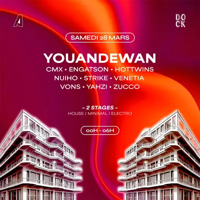 Aurora x DOCK B: Youandewan, Venetia, Engatson  - EDM event at DOCK B in Barcelona