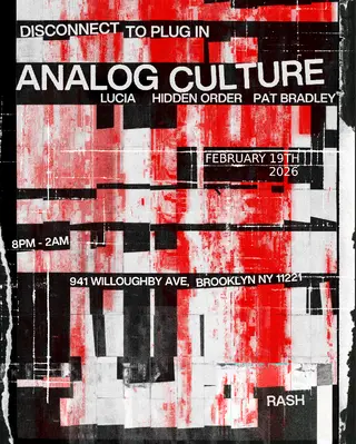 Analog Culture at Rash