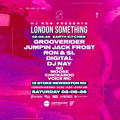 London Jungle Drum & Bass: Grooverider, JJ Frost, GQ, Chickaboo - EDM event at EartH in London