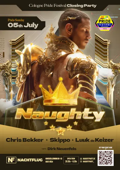 Naughty - Pride Festival Closing Party - EDM event at Nachtflug & Starz in Cologne