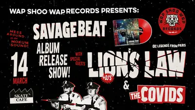 LION'S LAW (LIVE), SAVAGE BEAT (ALBUM RELEASE), THE COVIDS, ANNA WODKA & MORE - EDM event at Skatecafe in Amsterdam