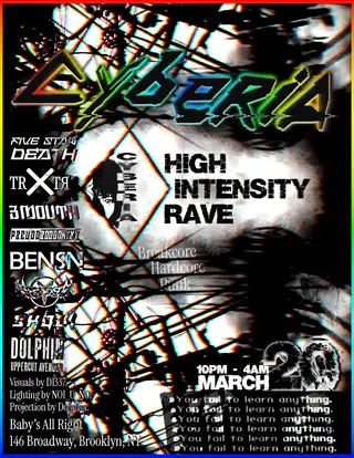 CYBERIA at Baby's All Right CYBERIA at Baby's All Right