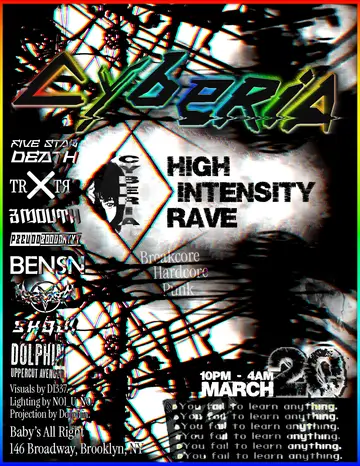 CYBERIA at Baby's All Right CYBERIA at Baby's All Right