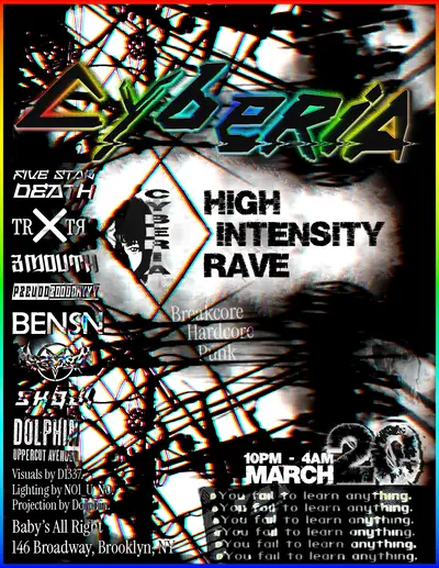 CYBERIA - EDM event at Baby's All Right in New York