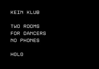 KEIN KLUB at H0L0