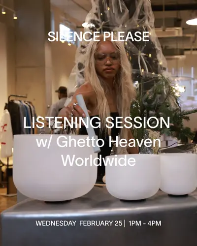 LISTENING SESSION with Ghetto Heaven Worldwide LISTENING SESSION with Ghetto Heaven Worldwide - EDM event at Silence Please in New York City