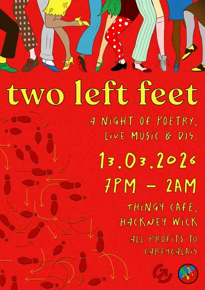 two left feet begins - EDM event at Thingy Cafe in London