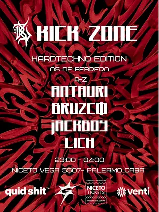 KICK ZONE HARDTECHNO V2 at Niceto Bar