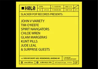 Slacker Pop presents: John V Variety at H0L0 Slacker Pop presents: John V Variety at H0L0