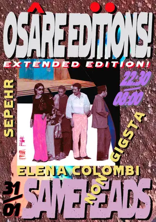 Osàre! Editions Label Night at Sameheads