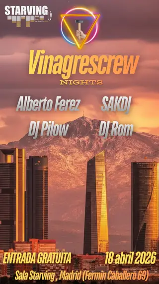 Vinagrescrew Trance Nights at Sala Starving Vinagrescrew Trance Nights at Sala Starving