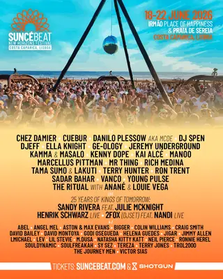 Suncebeat New Horizons Lisbon 2026 at Praia Irmão