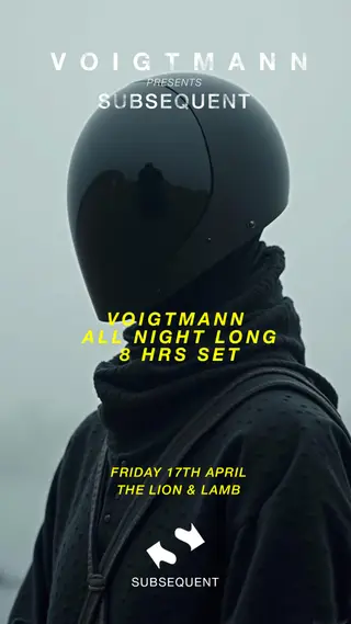 Subsequent - Voigtmann ALL NIGHT LONG at The Lion and Lamb Subsequent - Voigtmann ALL NIGHT LONG at The Lion and Lamb