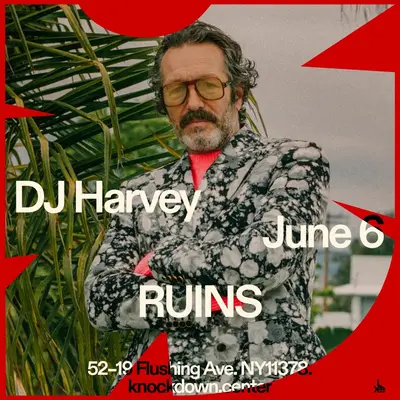 DJ Harvey in The Ruins - EDM event at Knockdown Center in New York City