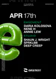 Daria Kolosova / Nene H / Annie Lew / Shaun J. Wright / SPRKLBB / deep creep New York 2026 - Events EDM news from EDMDanceDirectory.com