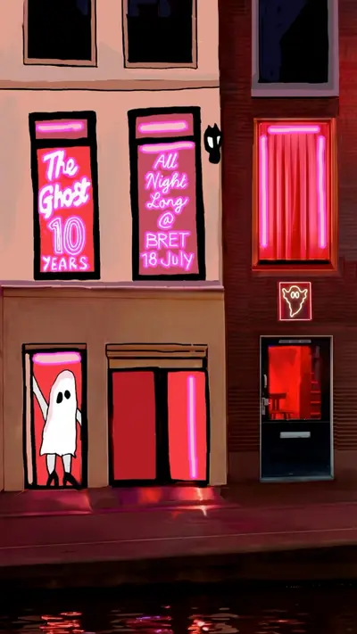 The Ghost x BRET - EDM event at BRET in Amsterdam