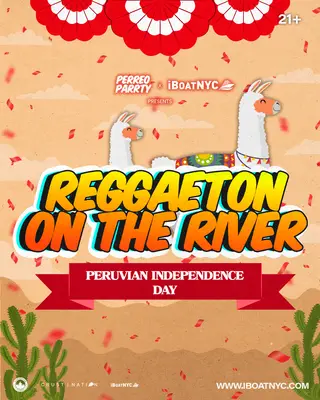 PERUVIAN Day Boat Party Cruise - REGGAETON on the RIVER at Pier 78 at Hudson River Park PERUVIAN Day Boat Party Cruise - REGGAETON on the RIVER at Pier 78 at Hudson River Park