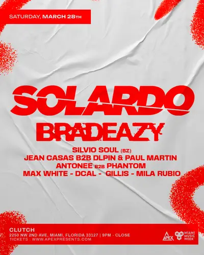 SOLARDO - EDM event at Clutch Wynwood in Miami