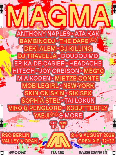 MAGMA Festival | 08. & 09. August 2026 - EDM event at RSO.BERLIN in Berlin