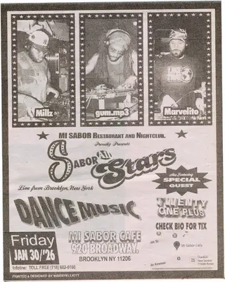 Sabor All Stars with gum.mp3, Marvelito, Millz + special guests at Mi Sabor Cafe