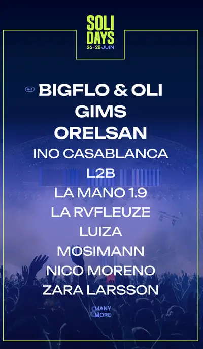 Solidays - EDM event at Hippodrome De Longchamp in Barcelona