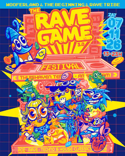 Wooferland, The Beginning & Rave Tribe pres. The Rave Game 2026 Wooferland, The Beginning & Rave Tribe pres. The Rave Game 2026 - EDM event at Thuishaven in Amsterdam