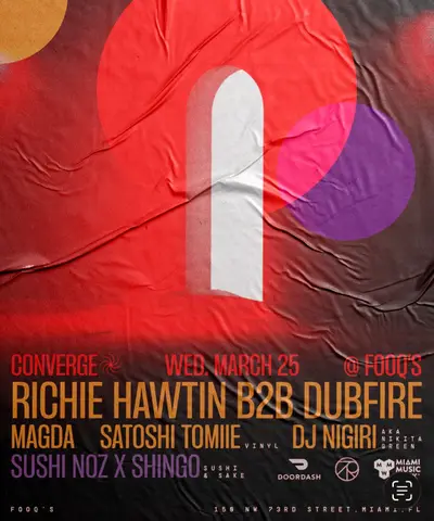 Richie Hawtin B2B Dubfire, Magda, Satoshi Tomiie, DJ Nigiri - EDM event at Lion's Den in Miami